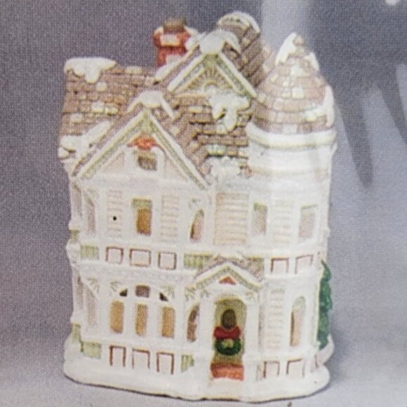California Creations Tiffany House SE186 Ready to Paint Holiday Village 1990 NOS - Picture 2 of 4
